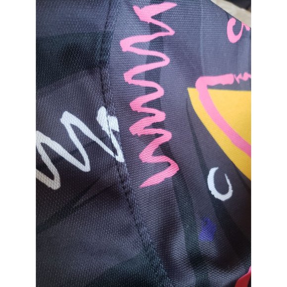 BLEEKER AND MERCER SHIRTMENS SIZE LARGE MULTI COLOR 80S INSPIRED PRINT ABSTRACT - Picture 4 of 5